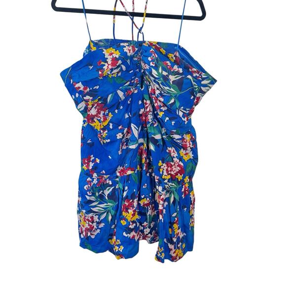 NEW Anthropologie Plus Size Emily Halter Mini Dress Blue Pockets Halter 3X $140 - Picture 10 of 16